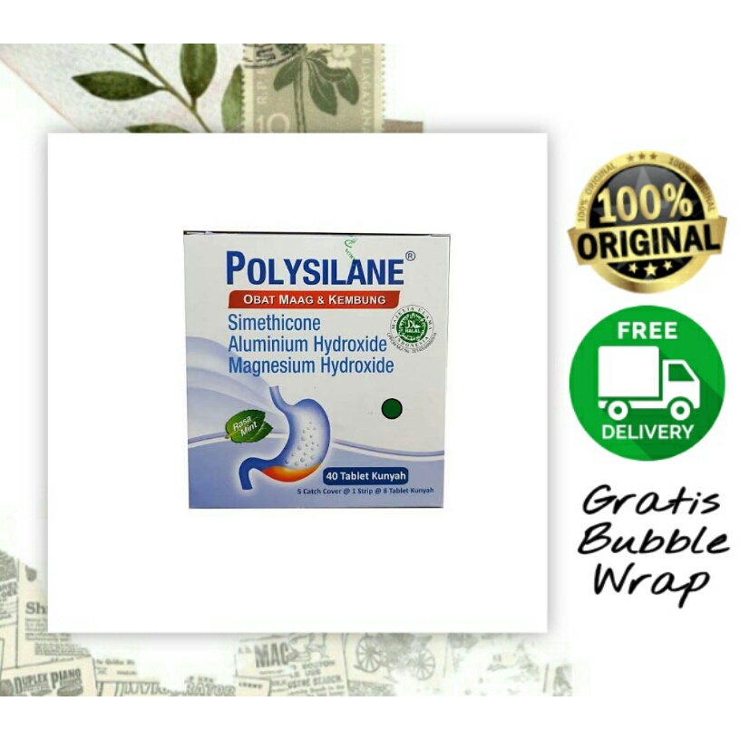 Polysilane Tablet Kunyah / Obat Maag