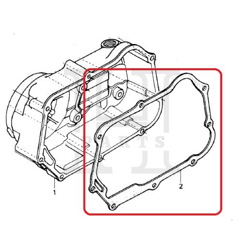 PAKING GASKET BAK BLOK KOPLING KANAN R COVER GRAND SUPRA 11394-035-010 ASLI ORIGINAL AHM HGP