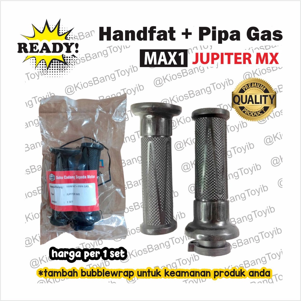 1pasang Handfat + Pipa Gas Handgrip Assy Yamaha JUPITER MX (max1)