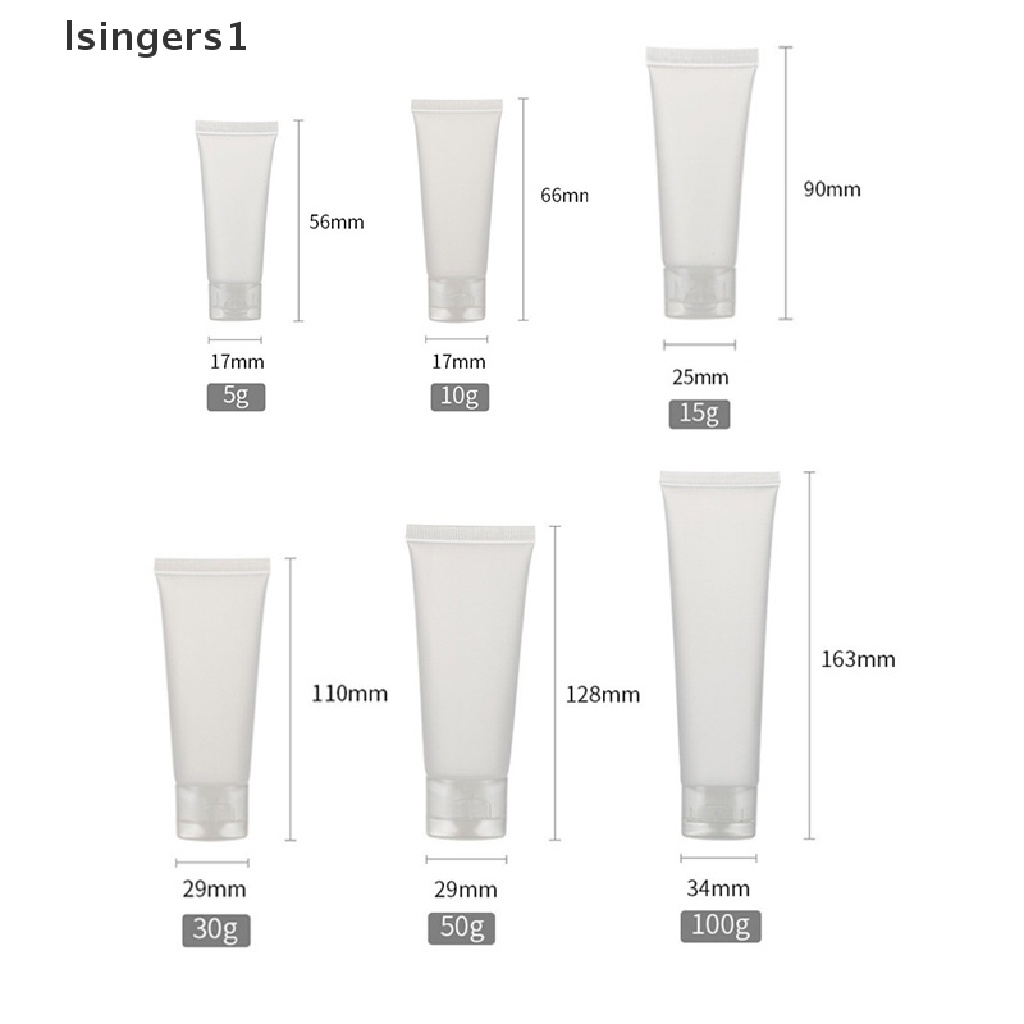 [lsingers1] Tabung Portable Kosong Pencet Wadah Kosmetik Cream Botol Plastik Butik