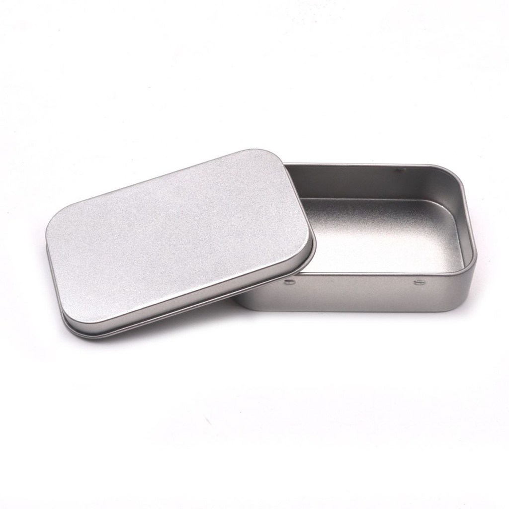 Kotak Penyimpanan Bahan Metal Silver Untuk Dayung/Sekrup/Gadget Penyimpanan Plectrum Gitar Screw Storage Box Only