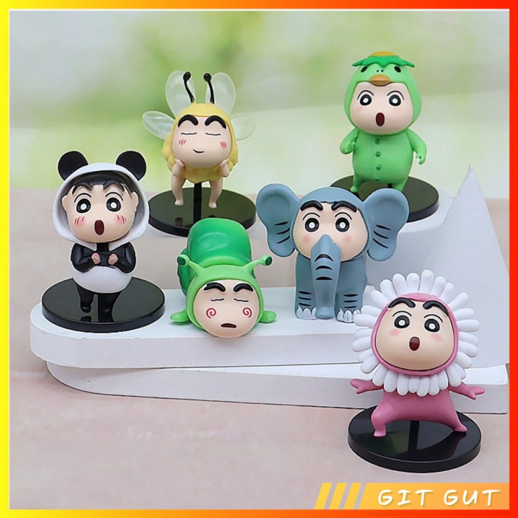 Action Figure Pajangan Mainan Crayon Shin Chan Animal Costume Cosplay