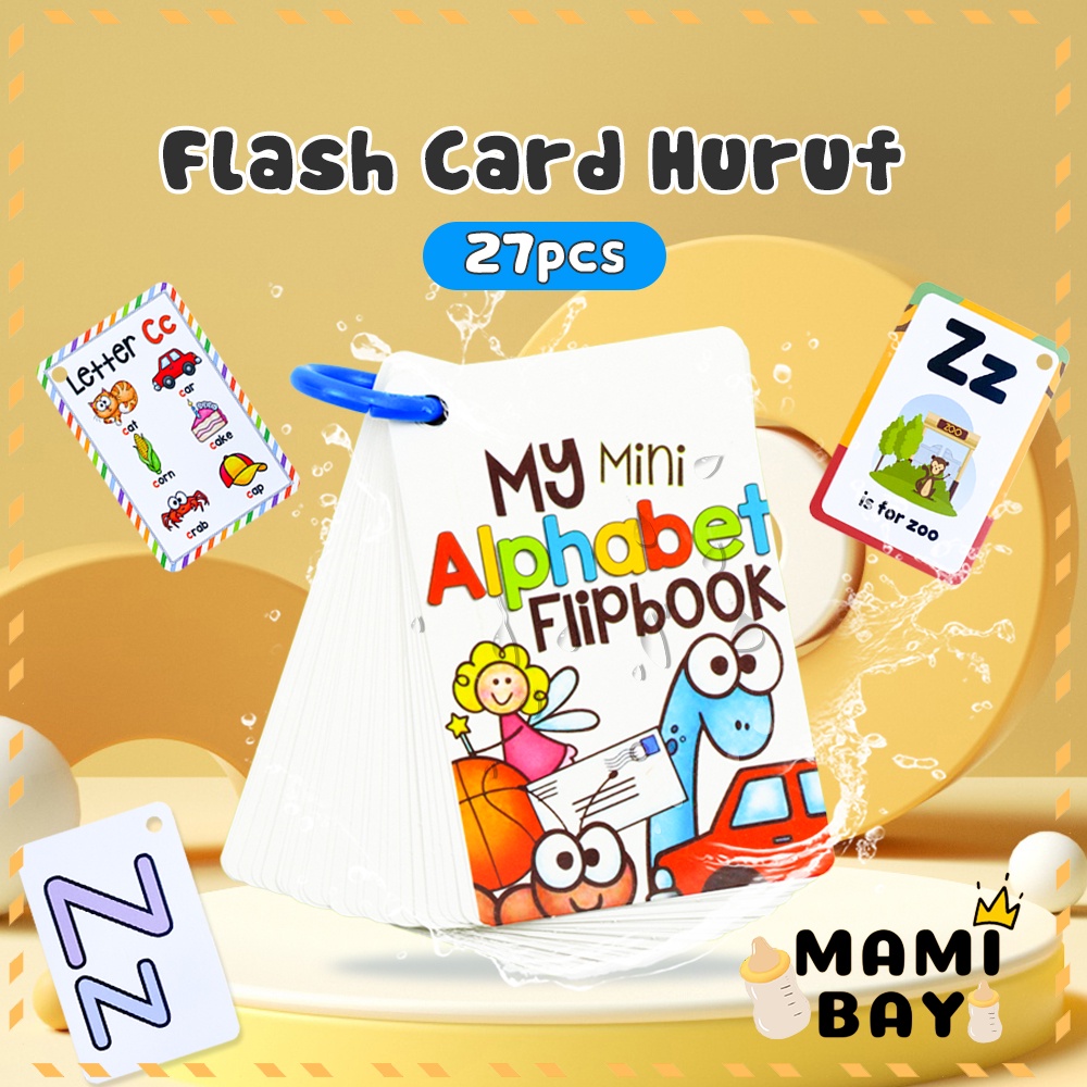 Mamibayi Flash Card Hijaiyah Mainan Edukasi Kartu Pintar Balita Anak Flashcard