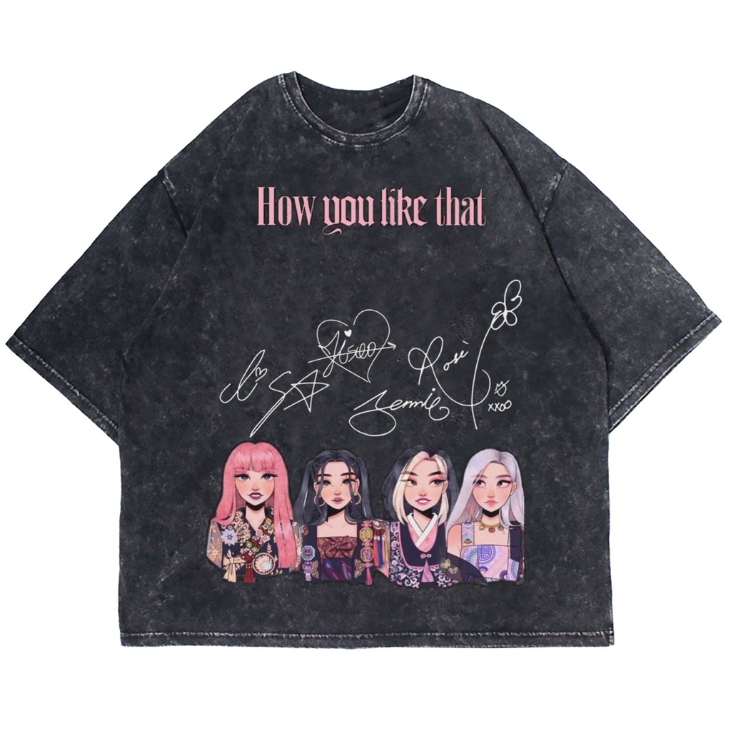 Patternmerch "blackpink cute edition" Oversize T-shirt | washed tee | kaos vintage