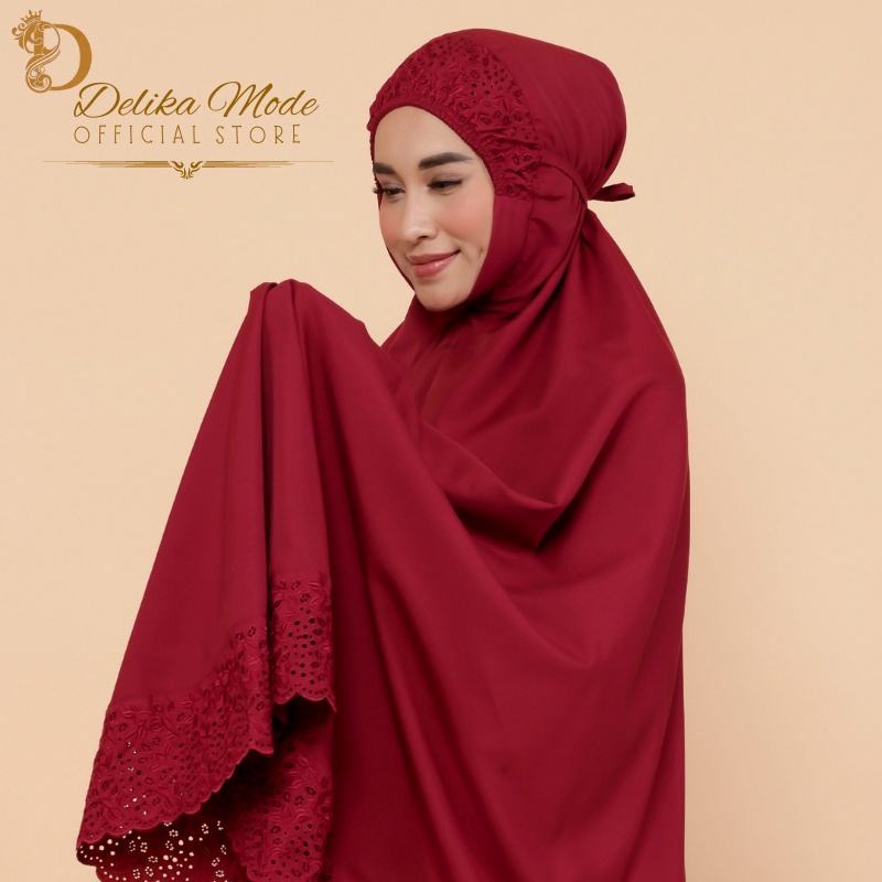 [New Arrival] Mukena Rukuh Delikamode Mukena Siti Khadijah Katun Premium Dewasa Full Bordir Free Tas