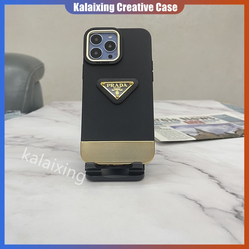 Plating Gold Soft Case Untuk iPhone 14 Pro Max 14Plus 13Pro 12Pro Max 11Pro X Xr Xs Max Silikon Penutup Belakang