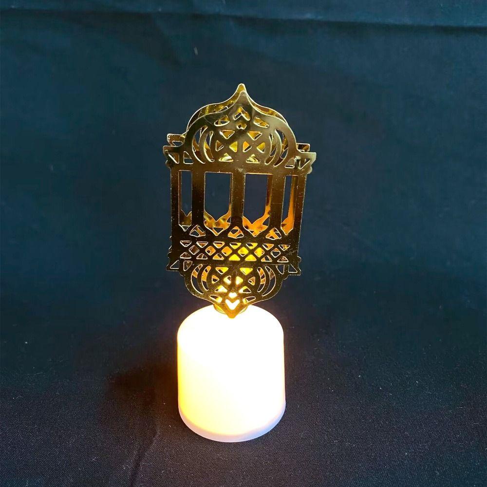 [Elegan] Lampu Lilin LED Bintang Untuk Rumah Night Light Islamic Mubarak Muslim Kareem Decor