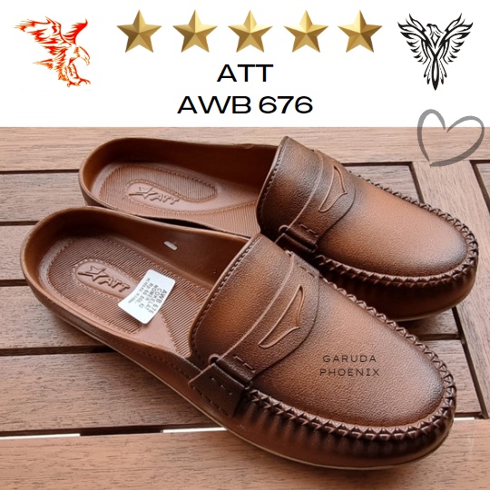 Sepatu Selop Pria ATT AWB 676 Slip On Casual Trendy 39-43