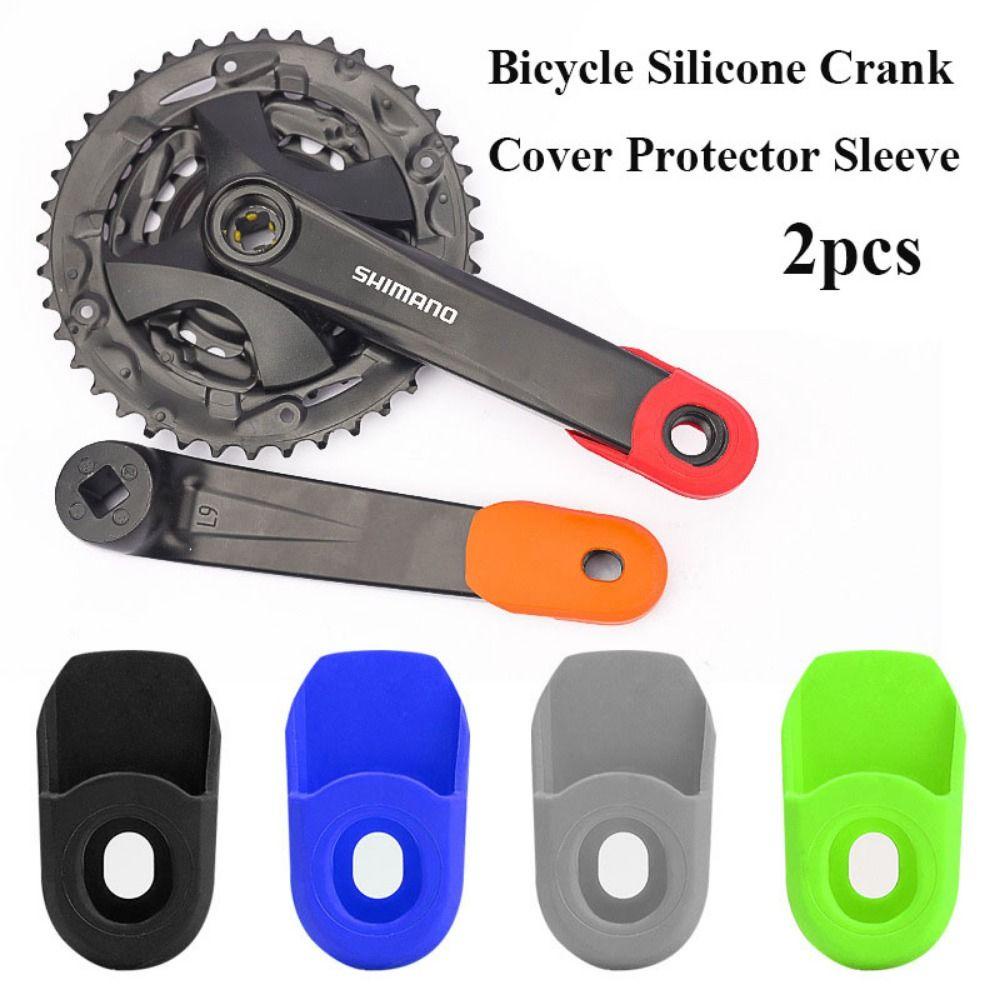 R-FLOWER 2pcs Sepeda Silicone Cover Parts Pedal Crankset Pelindung Sepeda Jalan Gunung Silicone Sleeve