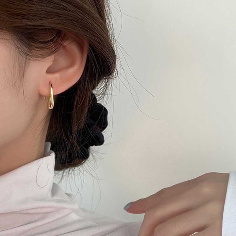 Gadis Manis S925 Perak Anting Tetesan Air Pasang Niche Earringsear Studs Fashion Aksesori