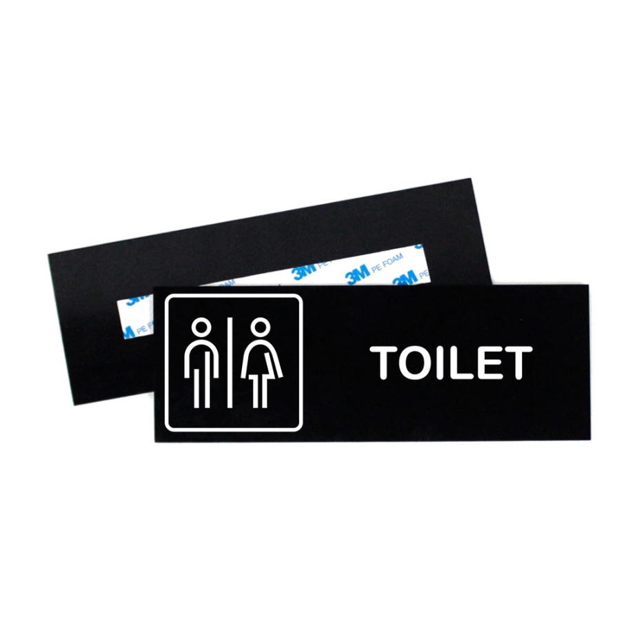 Unik sign board toilet - toilet umum - papan toilet - akrilik signage Murah