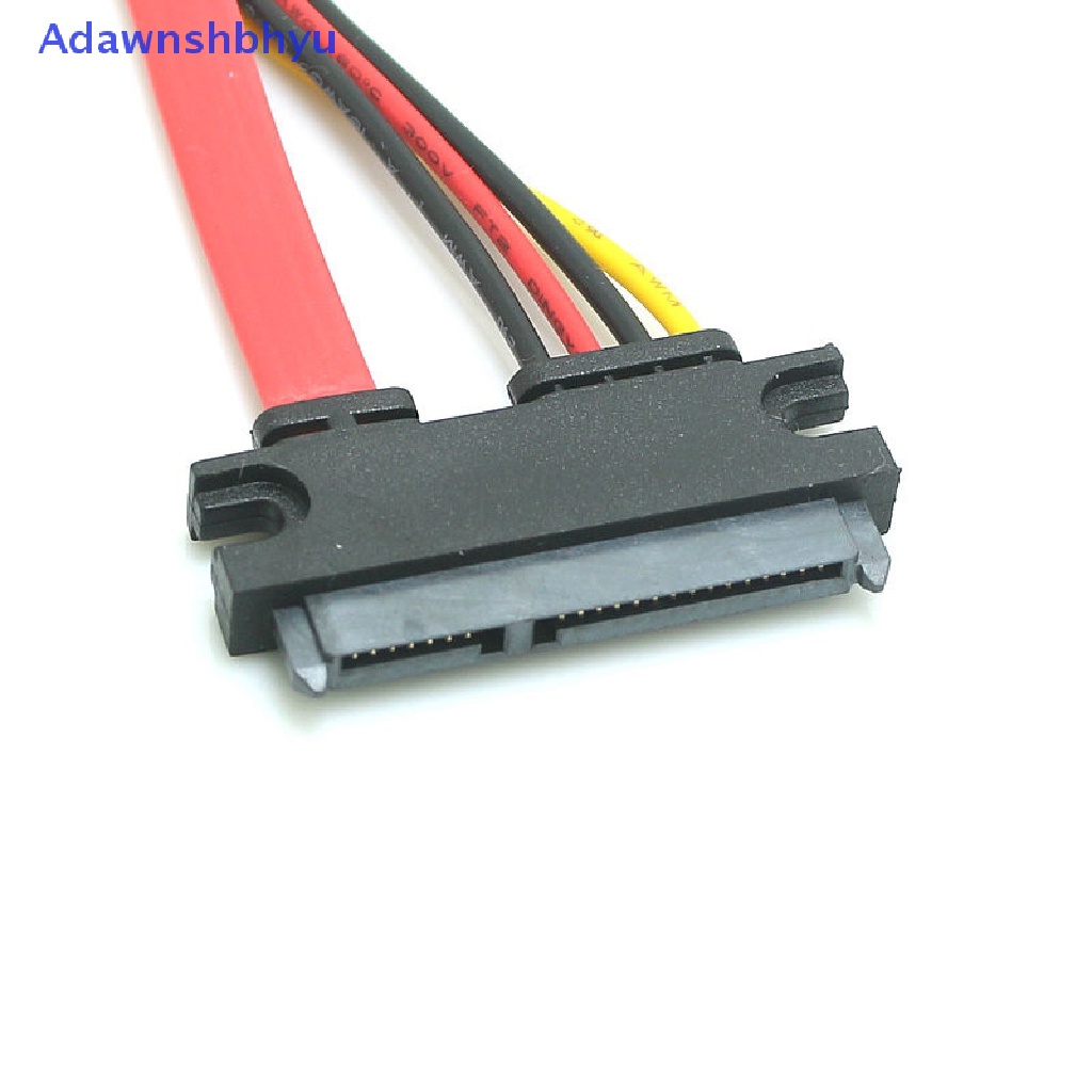 Adhyu Sata 22pin Male To Female Kabel Ekstensi Sata 22pin Male To Female 7+15 Pin Sata Data Power Combo Cable Kabel Ekstensi Hard Disk ID