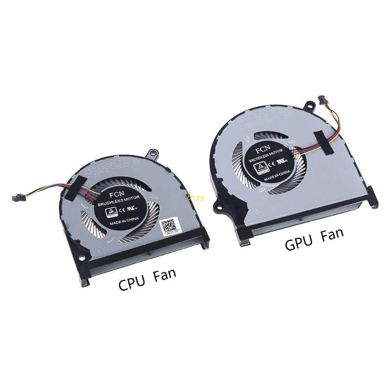 Bt CPU Cooling Fan Radiator Pengganti Dell 7590 7591 P83F Aksesoris Laptop Notebook Efisien Penghilang Panas