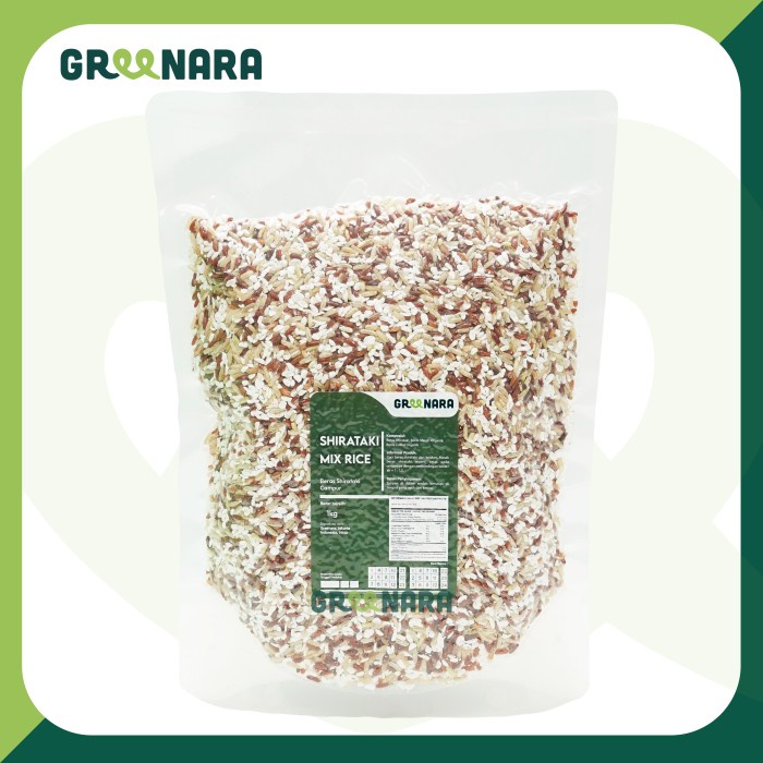 

[Bisa COD] Shirataki Mix Rice 1Kg / Shirataki mix Beras Merah , Coklat Organik