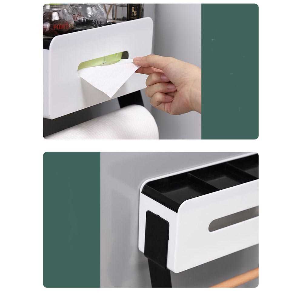 (BISA COD) FTIHSHP ROVOGO Gantungan Tempat Tisu Dapur Tissue Wall Mount - RV650