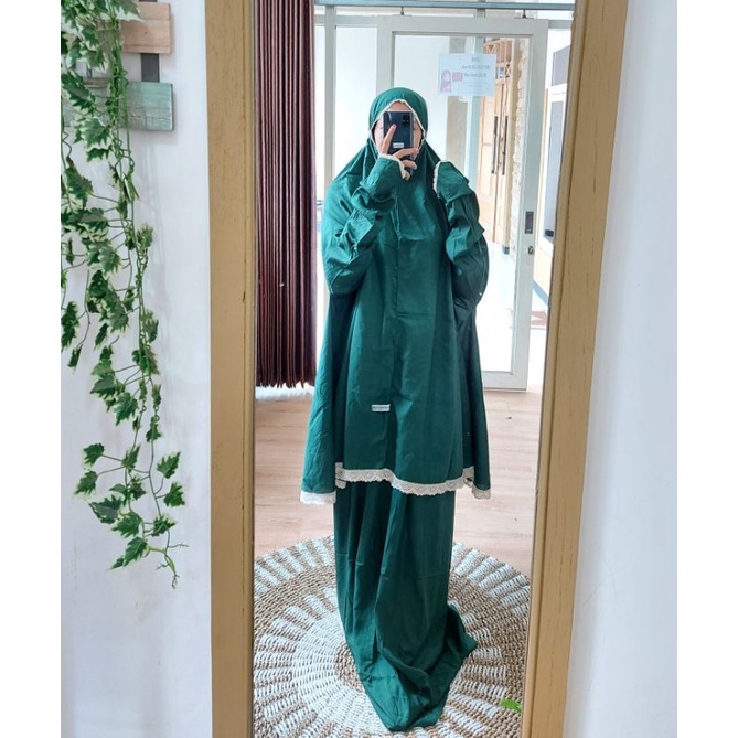 [Ready] Mukenah Wanita Dewasa Mukenah Putusan Berlengan √ T82 / Mukena 3 In 1 Crinkle Airflow Mukena