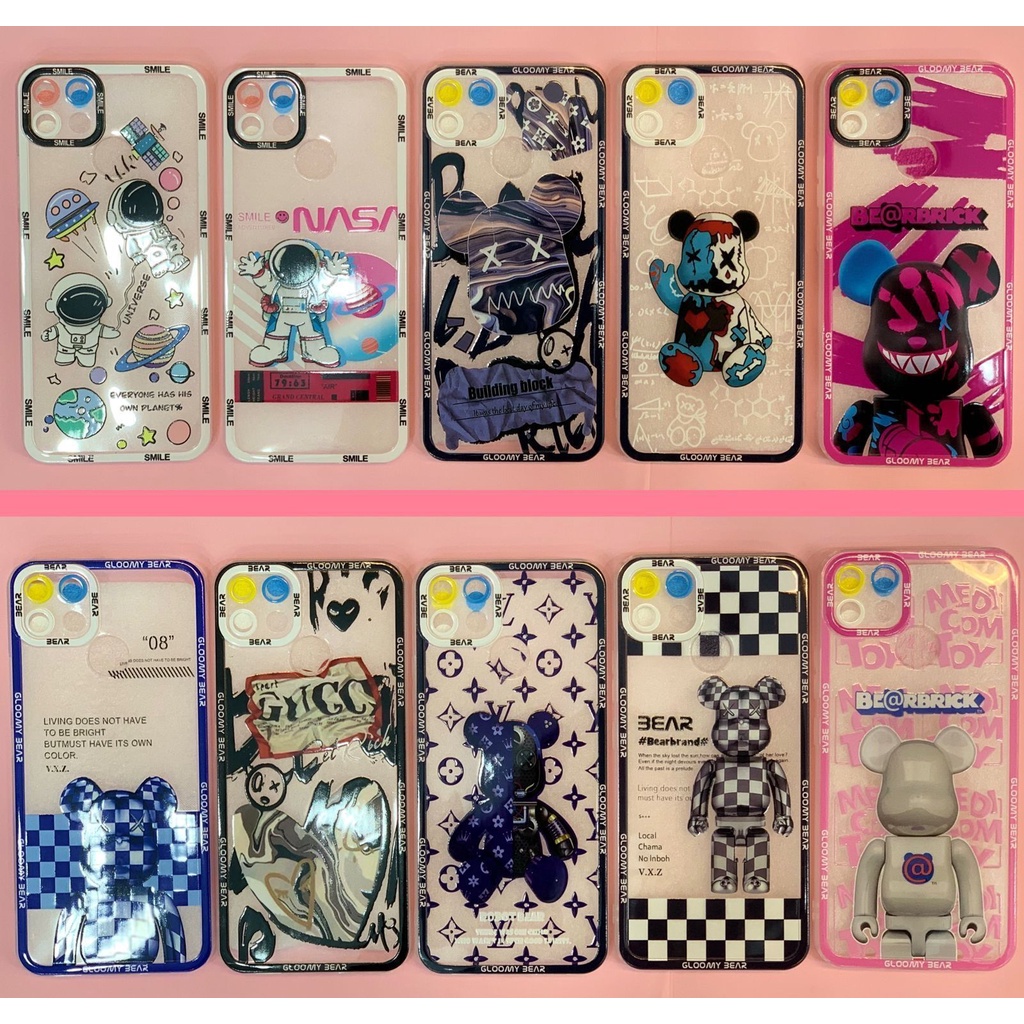 [Shinigami Acc] [ Oppo A1K / A3S / A12 / A15 / A16 / A16E ] Case Robot Bear Corak Nasa TPU Soft Case