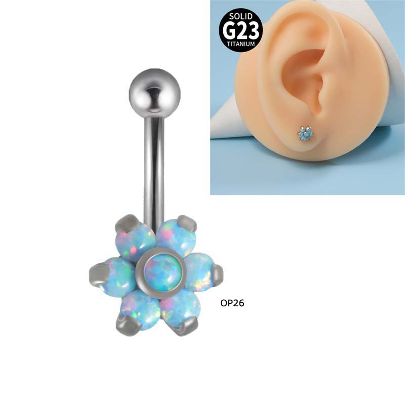 1buah G23 Baja Titanium Melengkung Barbel Hypoallergenic Benang Internal Alis Bibir 16Gauge Piercing Helix Tragus Anting