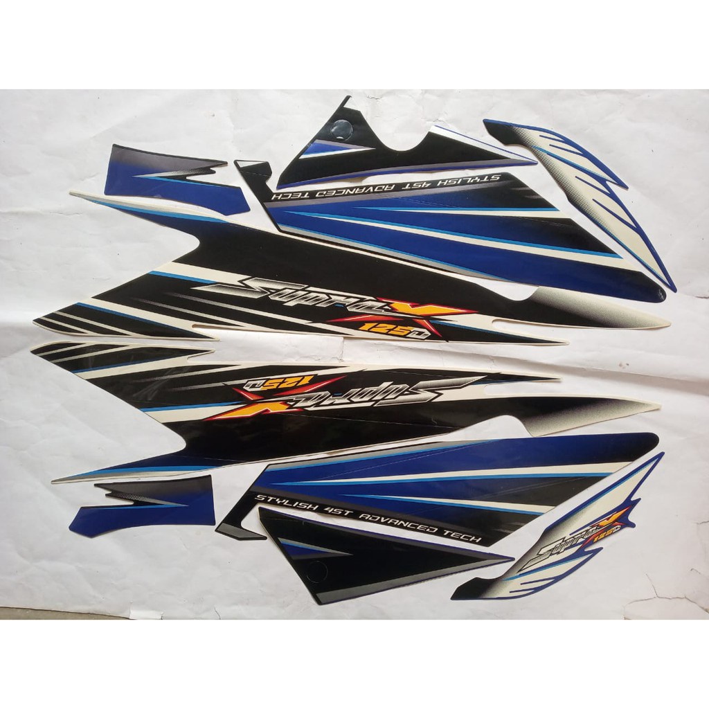 Stiker Striping Honda Supra x 125 2006 Fullset Motor