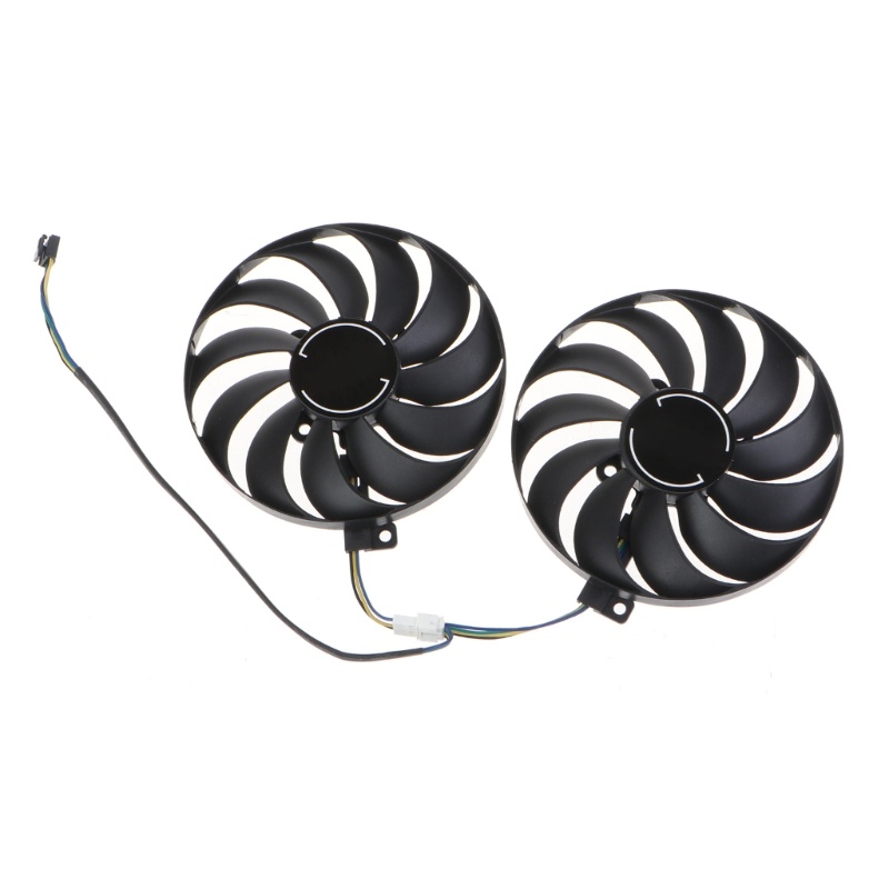 Zzz Dual 95mm GPU Fans 4Pin Konektor DC12V 05a Untuk STRIX RX5500XT RX5600 Kartu Grafis Kipas Pendingin FDC10U12S9-C