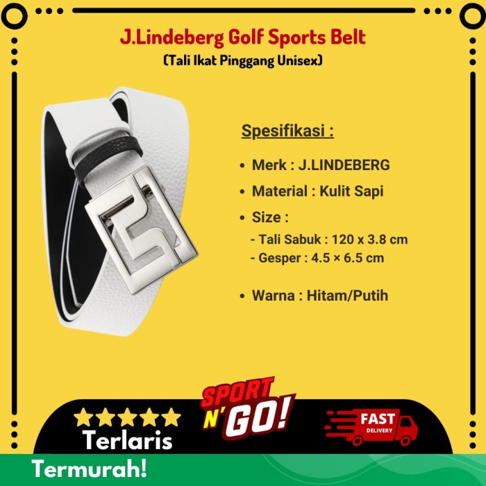 Jlindeberg / J.Lindeberg Golf Sports Belt - Tali Ikat Pinggang Unisex