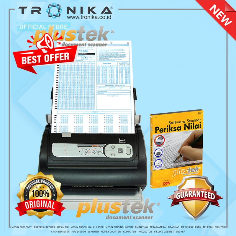 SCANNER PERIKSA NILAI LJK PLUSTEK SmartOffice PS188 Automatic Document Feeder (ADF)