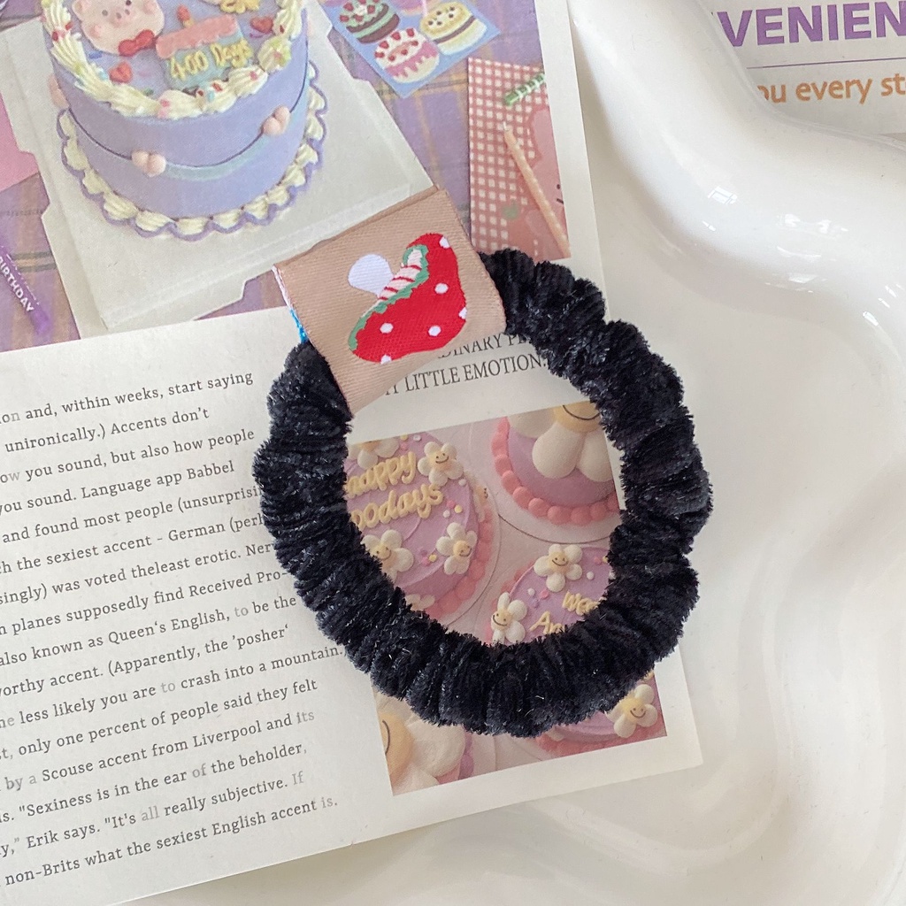 1 Pc Kunciran Rambut Karet Gelang Lucu Polos [068]