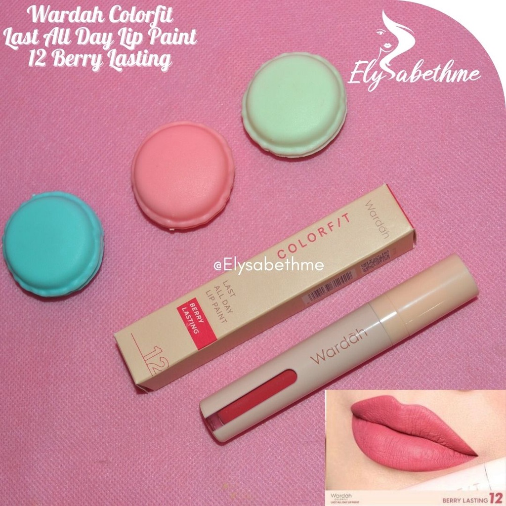 ✿ELYSABETHME✿ Wardah Colorfit All Day Lip Paint lipstick mattee cair lips lipstick cair halal