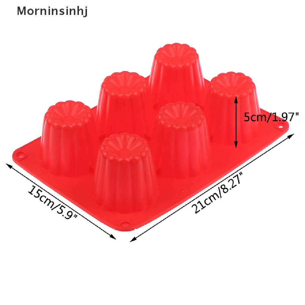 Mornin Cetakan Silikon DIY Untuk Handmade Membuat Silinder Aroma Lilin 6 Cavity Molds id