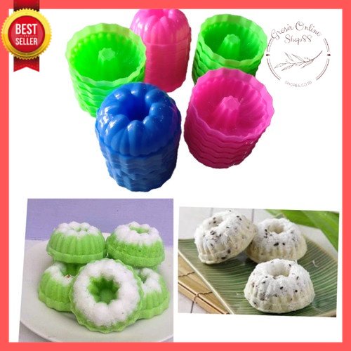 GOS -E407- Cetakan Kue Putu Segi - 1 Pcs Cetakan Puding Agar Putu Ayu Talam Segi Bulat