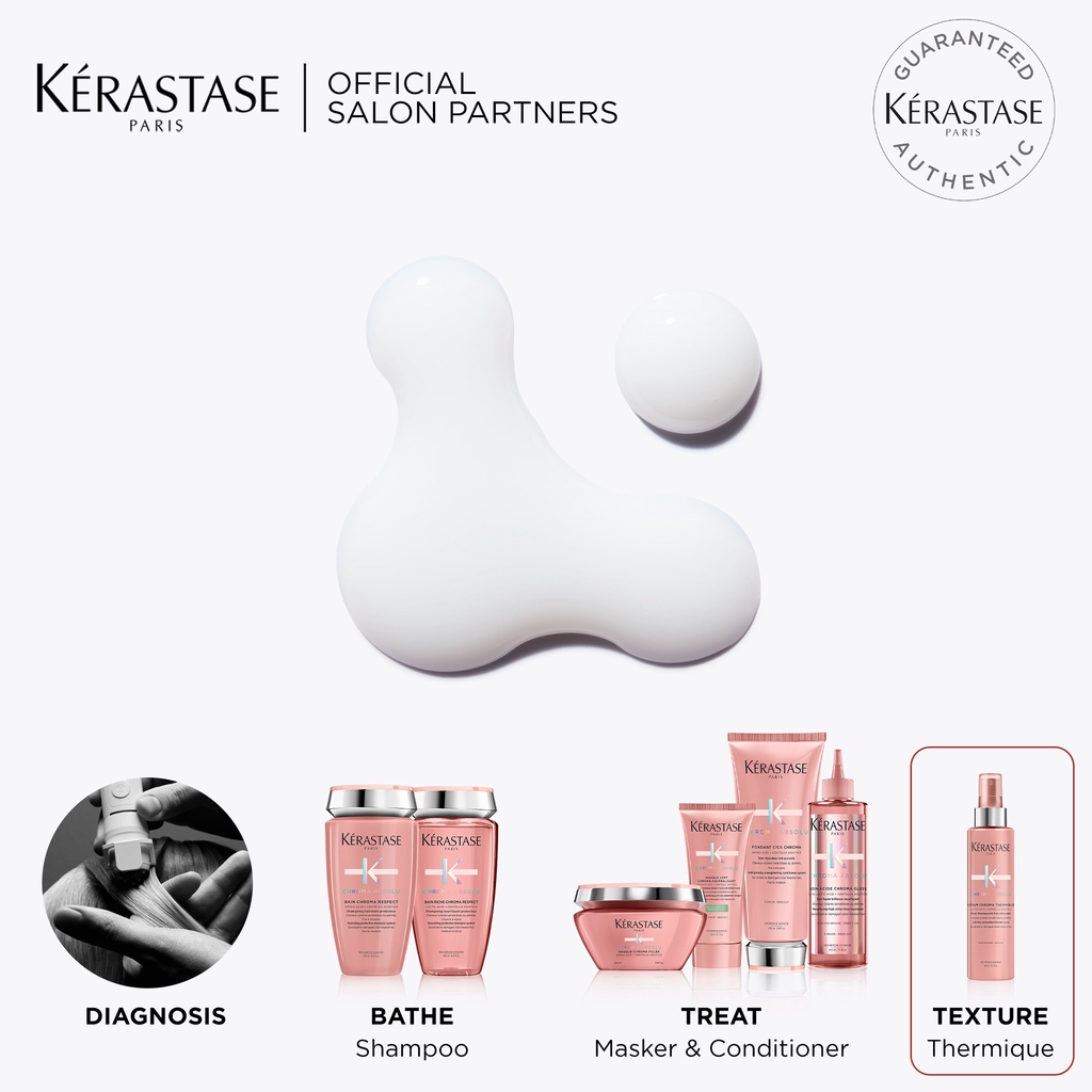 Kerastase Serum Chroma Protect 150ml Heat Protectant Rambut Diwarnai