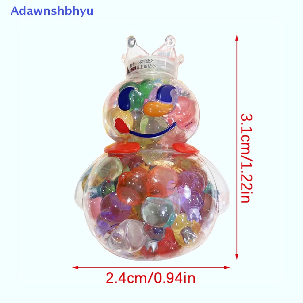 Adhyu 1PC Rumah Boneka Scene Slash Transparan Warna-Warni Little Snow King model Mainan ID