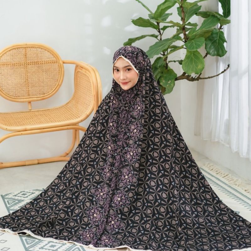 MUKENA ZIANISA BORDER AAEDAH SERIES ALLSIZE