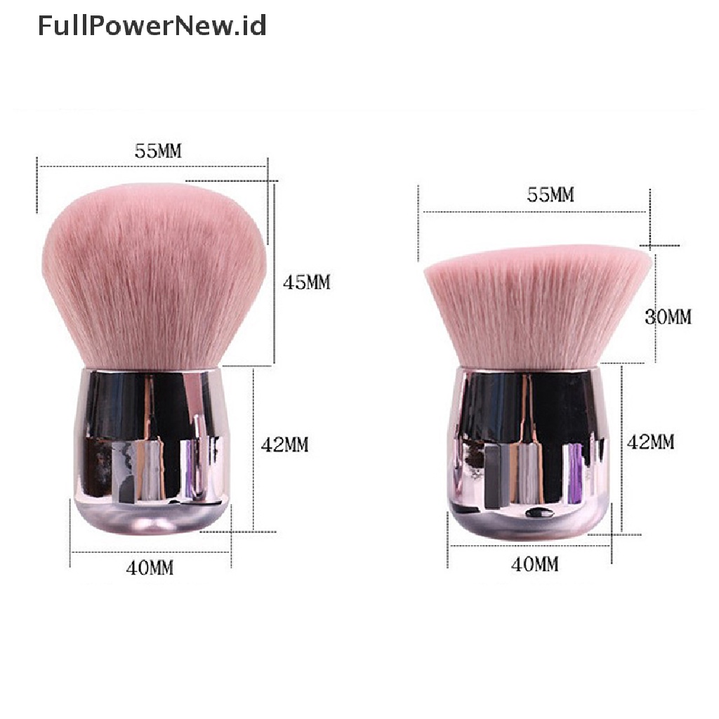 Power Makeup Brushes Loose Power Brush Soft Cream Untuk foundation Face Blush Brush New ID