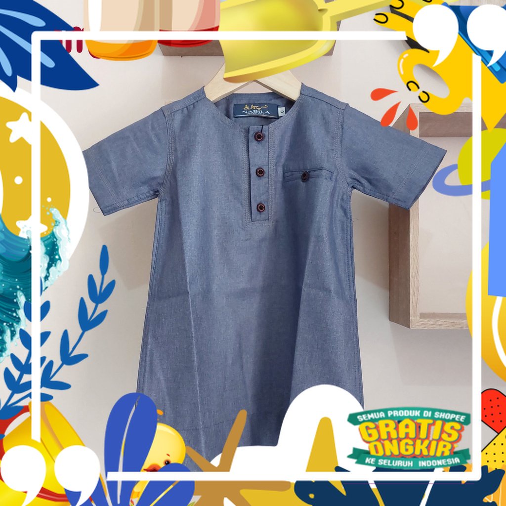 Hits trend / Gamis Nabila Lengan Pendek / Jubah / Jubba / Gamis Anak