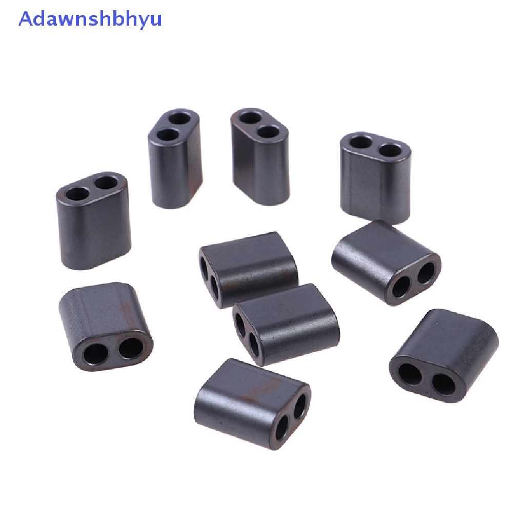 Adhyu 10pcs RF Ferrite Core Lubang Ganda RF Magnet RF Aksesoris 13.5 * 7.5 * 14mm ID