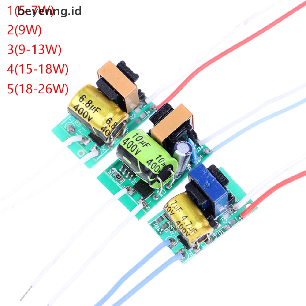 Beyen LED Non-Isolated Driver Power Supply AC175-265V Trafo Lighg Untuk ID LED