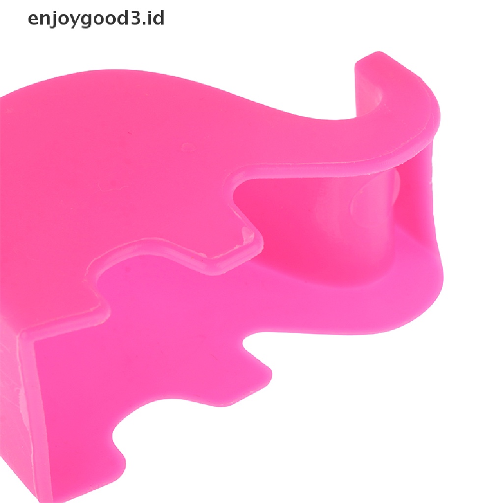 [Rready Stock] 10Pcs Lovely Elephant Mobile Phone Holder Dudukan Meja Stand Holder Plastik (ID)