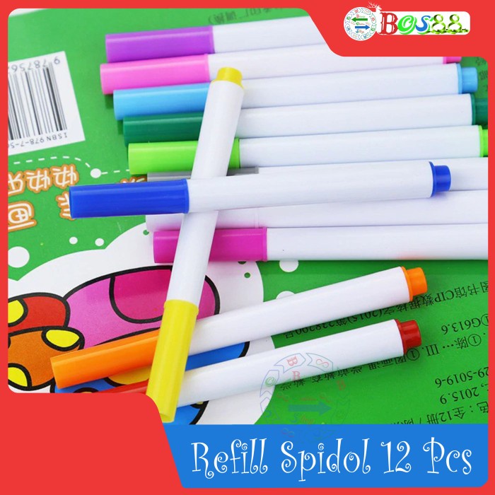 

DISKON SHOPEE/ Buku Gambar Portable Ajaib Reusable Bisa Dihapus 14 Hal Free Tissue - Refill Spidol