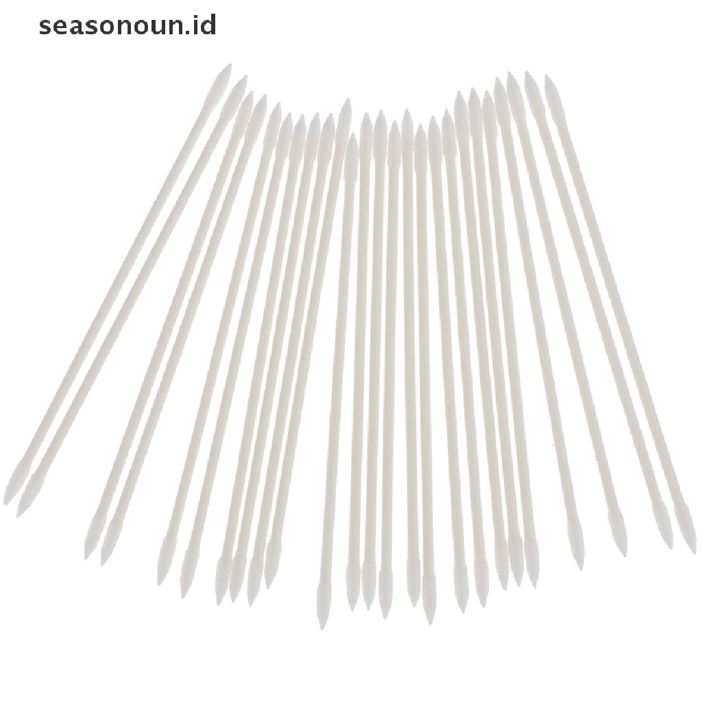 Seasonoun 25Pcs/pack Earphone Earbud Tips Headset Case Alat Pembersih Tongkat Sekali Pakai.