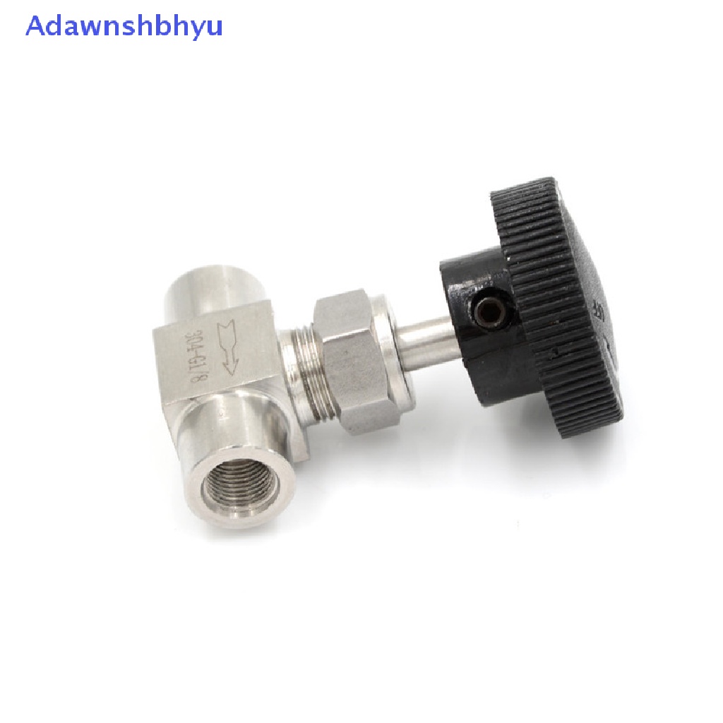 Adhyu 3per8 &quot;BSP Female Drat Stainless Flow Control Shut Off Valve Air Minyak Gas ID