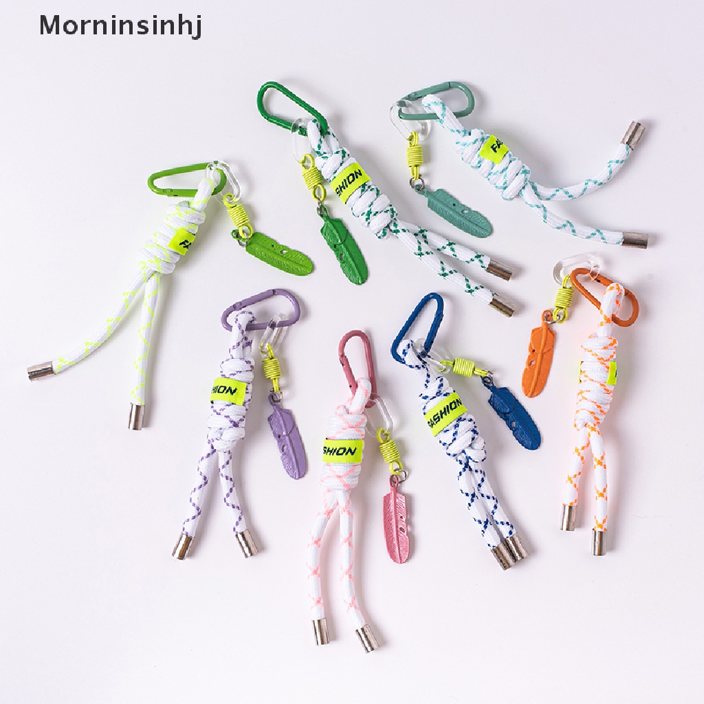 Mornin al Buclke Fluorescent Braided Key Lanyard Climbing Hook/Hiasan Tas/Case Handphone Tali Gantungan Kunci Tali Pendek id