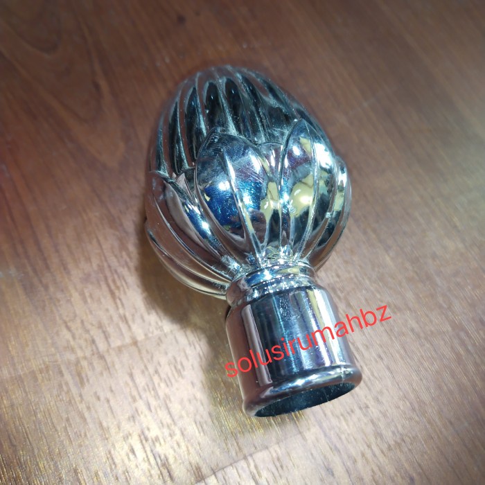 tutup gorden saja plastik untuk rel rel rail pipa bulat diameter 25mm - Putih