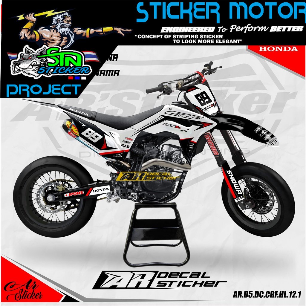 Decal full Hologram Honda CRF 150L - Decal Sticker CRF150L Hologram 012