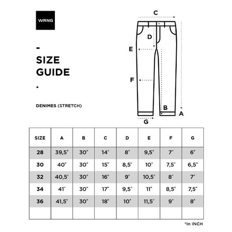 CELANA PANJANG WARNING CLOTHING | DENIMES 1393 BLK