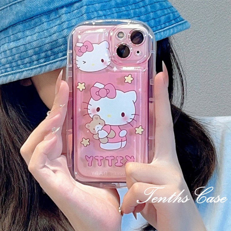 Samsung A14 A54 A34 A04 A04s A13 A23 A53 A03 A03s A02s A52 A72 A32 A22 A12 A71 A51 A50 A50s A30s A11Pink Bow Cat Phone Case Sabun Soft Cover