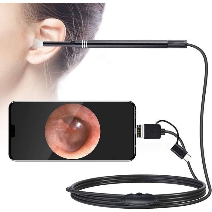 Visual Earwax Clean Tool Pembersih Telinga Kamera Endoscope HD