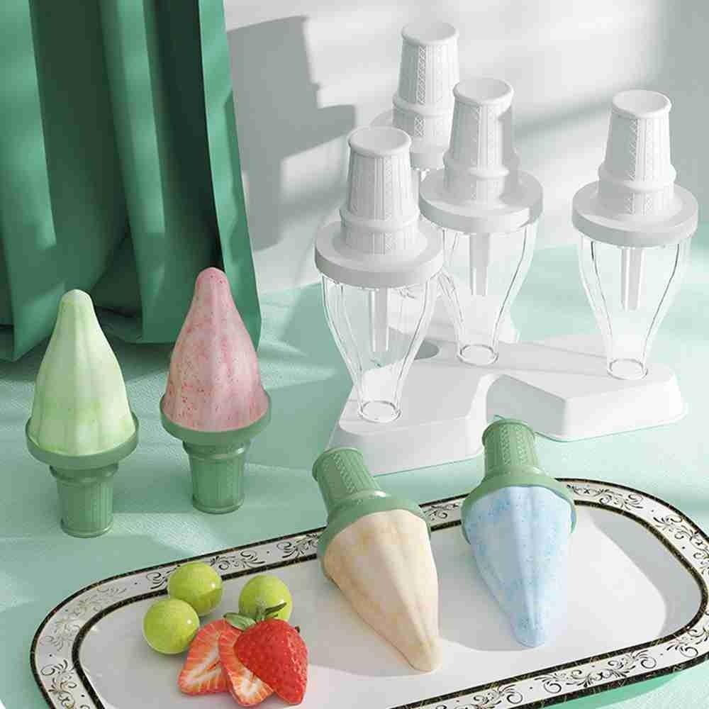 Solighter Cetakan Es Krim Silikon DIY Homemade Ice Pop Mold