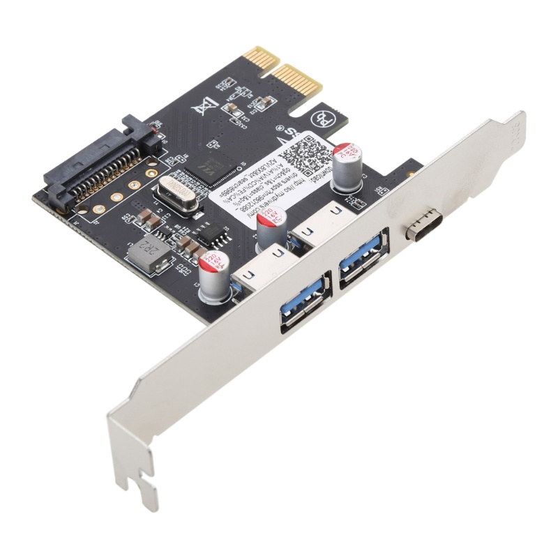 Btsg PCIE PCI Untuk Express Ke USB 3.1 Type-C 2port USB 3.0 Type-A Riser Adapter Kartu Ekspansi Dengan 15pin TXB055