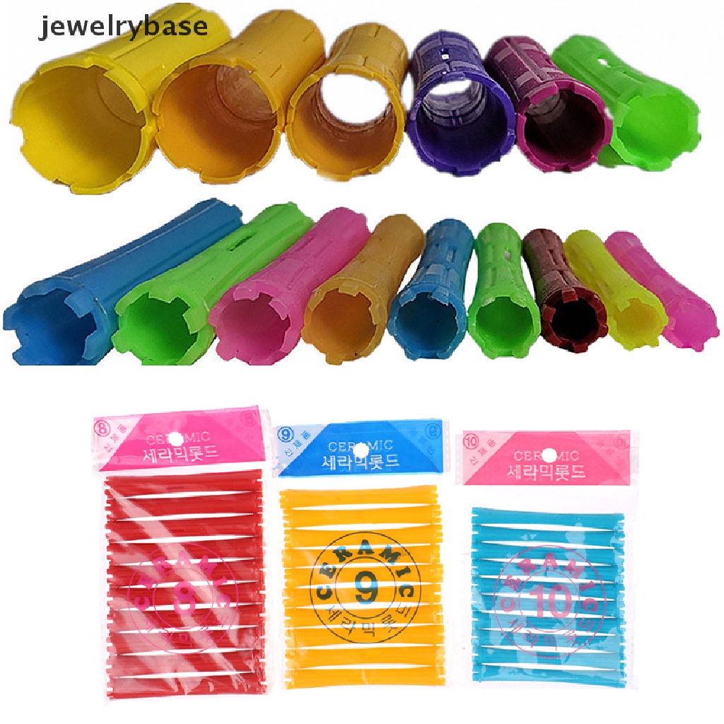 [jewelrybase] 1set 11ukuran Batang Perm Rambut Kit Bar Permanen Dingin Pengeriting Plastik Roll Butik